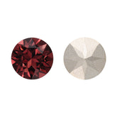 Burgundy XIRIUS Chaton Shape High Quality Glass Pointed Back Fancy Rhinestones WholesaleRhinestone